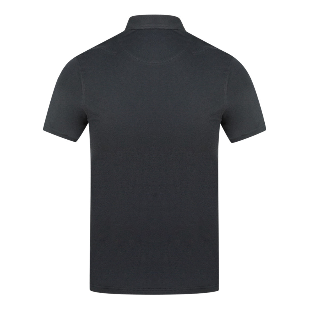 Aquascutum Mens QMP026 02 Polo Shirt Black