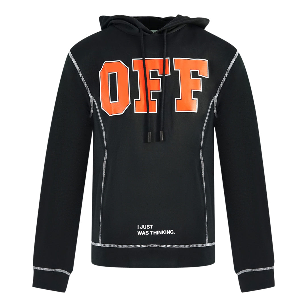 Off-White Bold Logo Black Hoodie