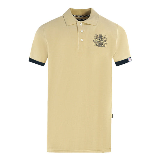 Aquascutum Mens P00223 12 Polo Shirt Beige