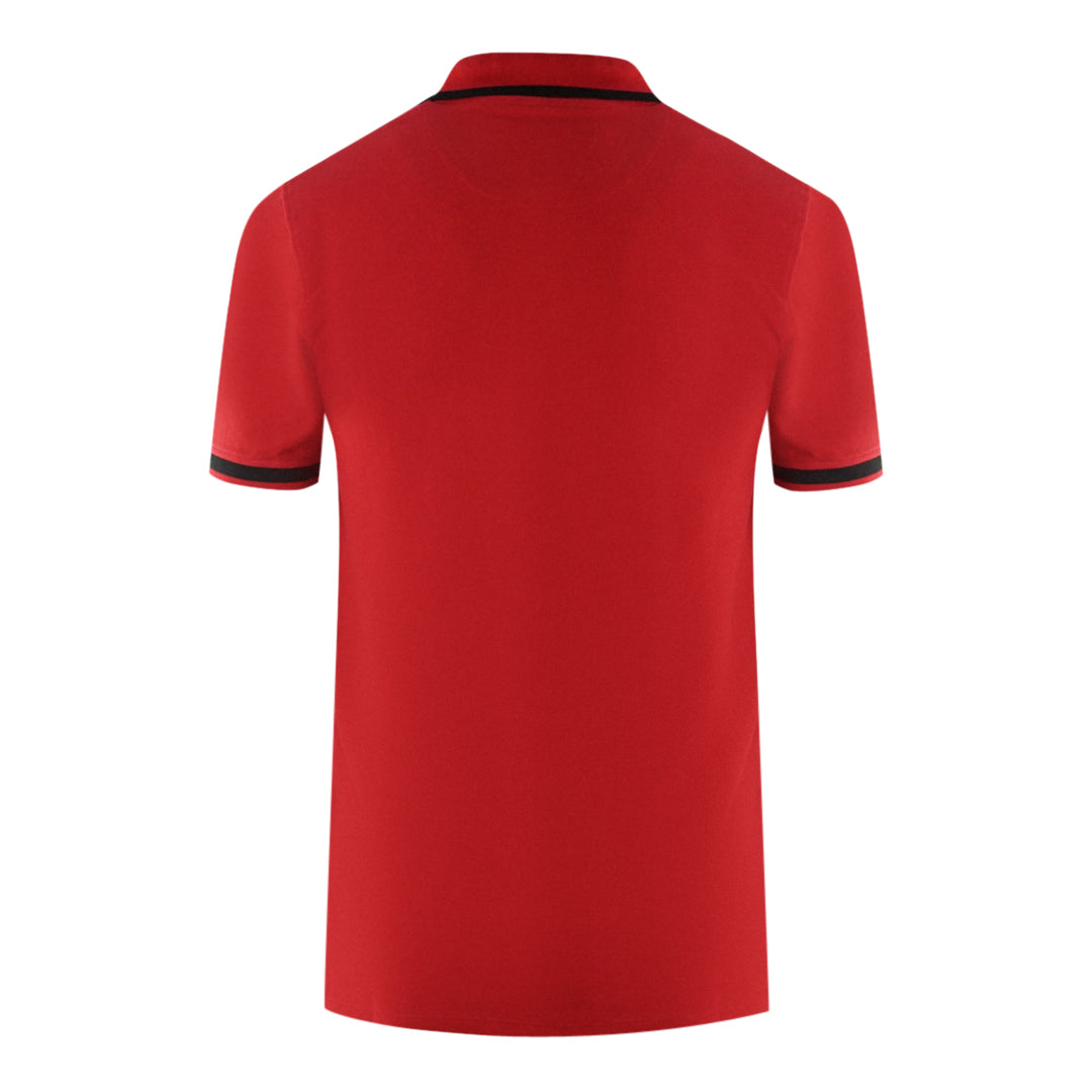 Aquascutum Mens P00723 52 Polo Shirt Red