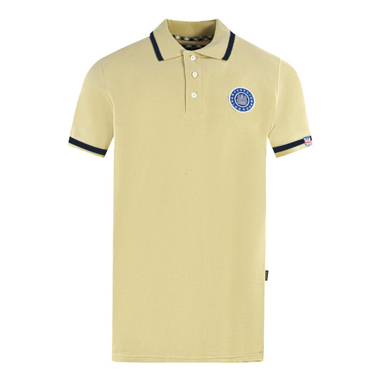 Aquascutum Mens P00923 12 Polo Shirt Beige