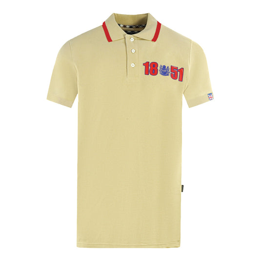 Aquascutum Mens P01323 12 Polo Shirt Beige