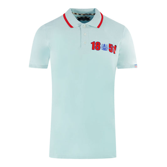 Aquascutum Mens P01323 78 Polo Shirt Light blue