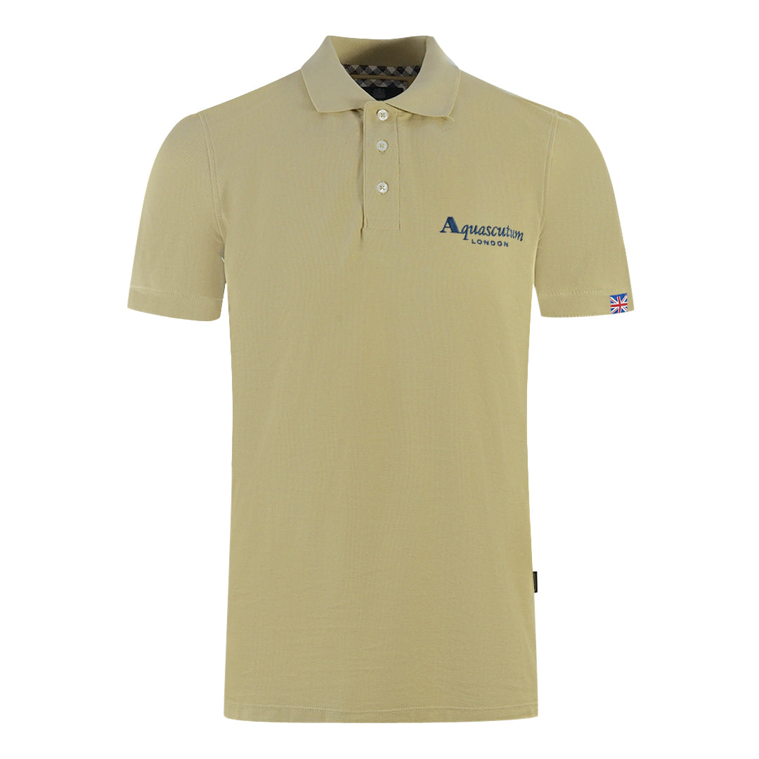 Aquascutum Mens P01323 12 Polo Shirt Beige