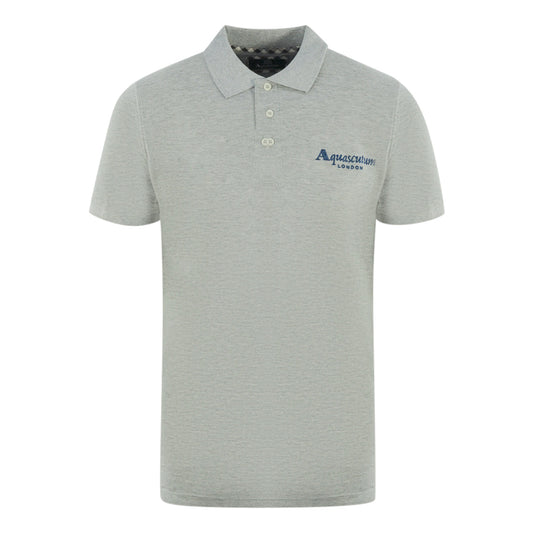 Aquascutum Mens P01423 94 Polo Shirt Grey