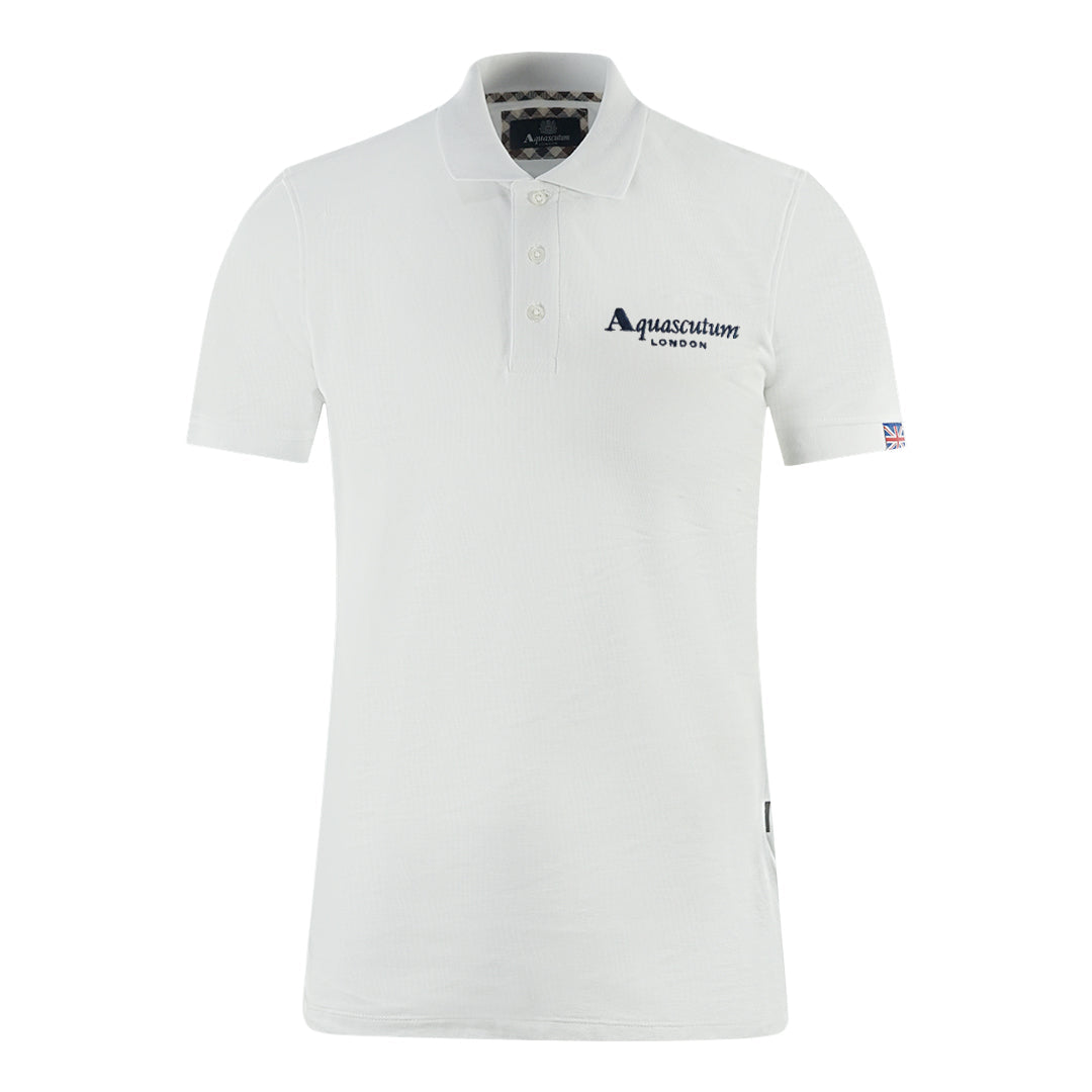 Aquascutum London Classic White Polo Shirt