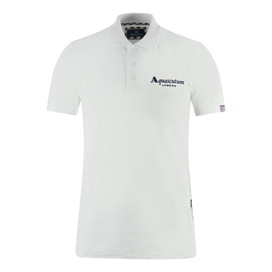 Aquascutum London Classic White Polo Shirt