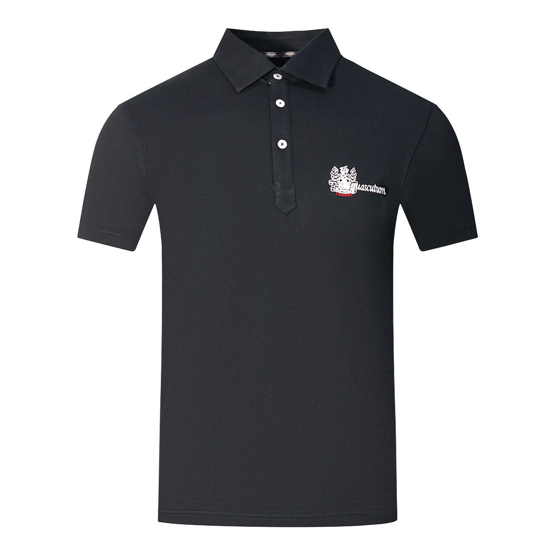 Aquascutum Mens Polo Shirt P01723 99 Black