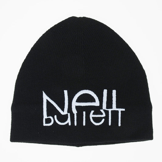 Neil Barrett Sliced Logo Beanie Black Hat - Blakeburn