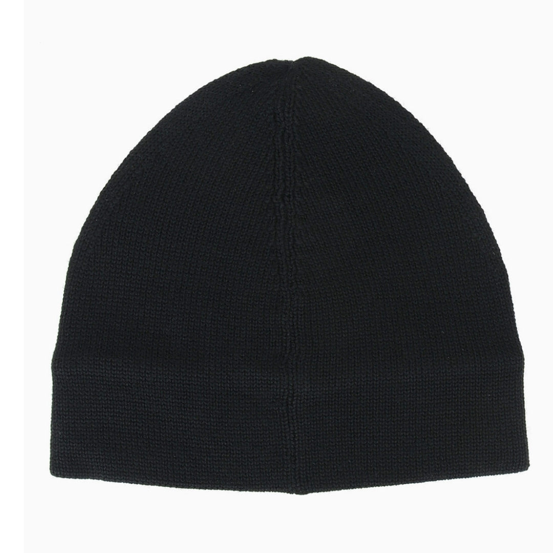 Neil Barrett Sliced Logo Beanie Black Hat - Blakeburn