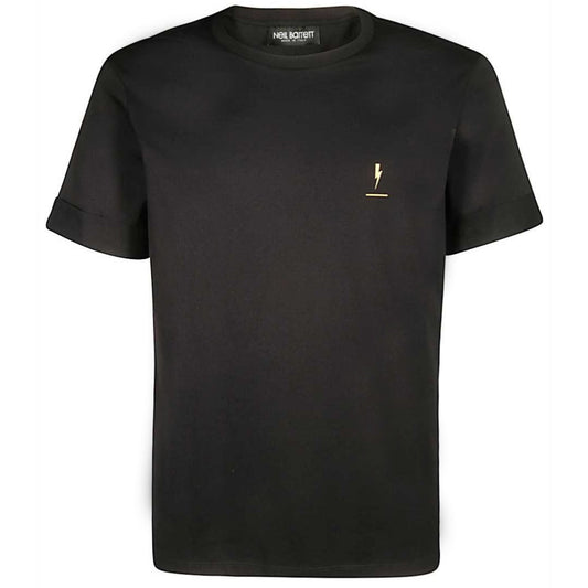 Neil Barrett Lightning Bolt Anniversary Black Tee - Blakeburn