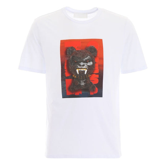 Neil Barrett Killer Bear White Tee