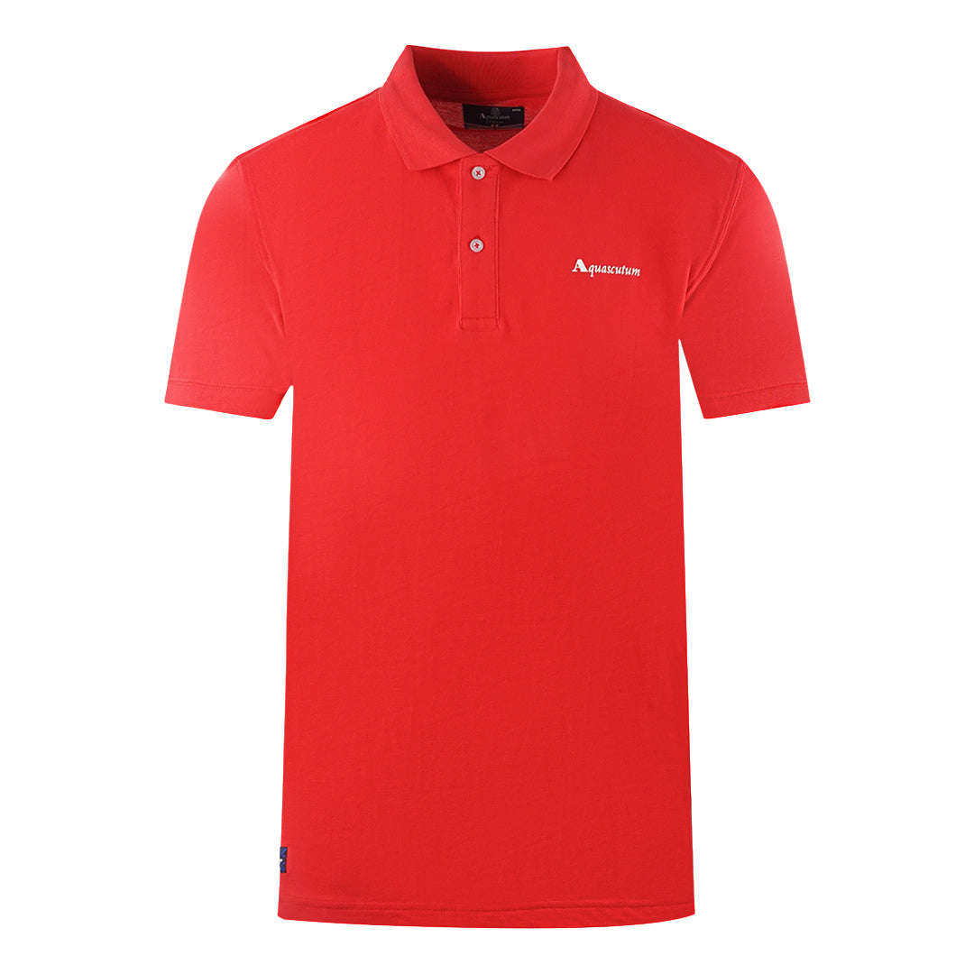 Aquascutum Mens Po001 13 Polo Shirt Red