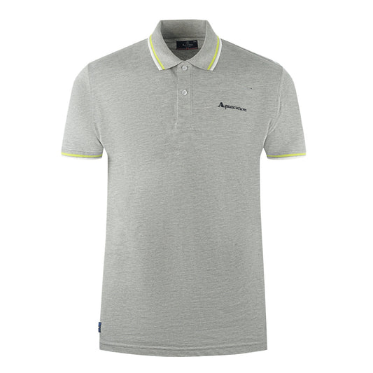 Aquascutum Mens Po002 05 Polo Shirt Grey