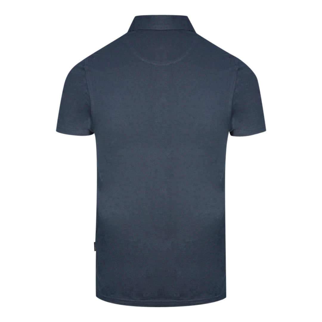 Aquascutum Mens QMP020 85 Polo Shirt Navy