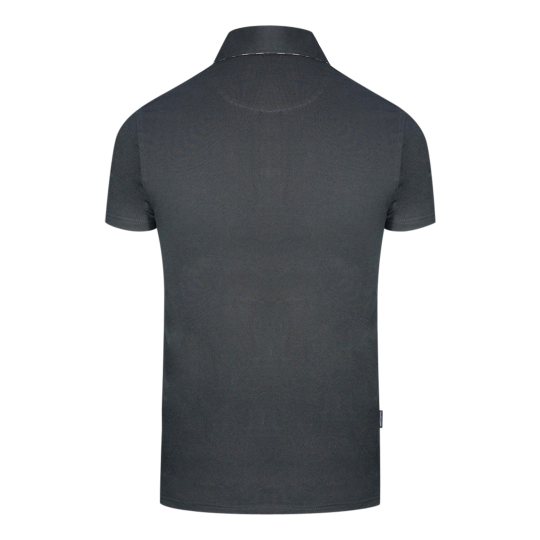 Aquascutum Mens QMP020 99 Polo Shirt Black