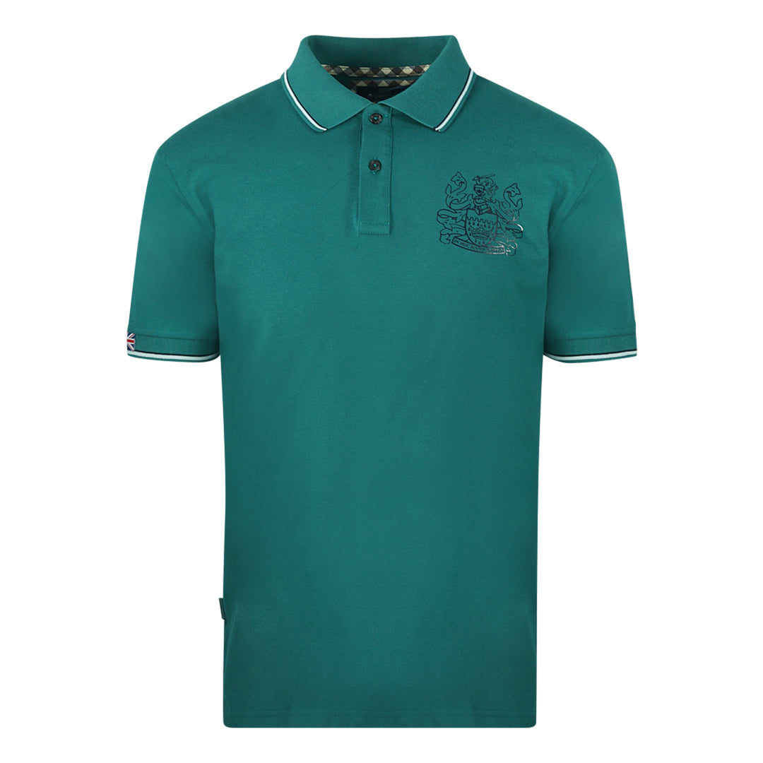 Aquascutum Mens Polo Shirt QMP023 32 Green