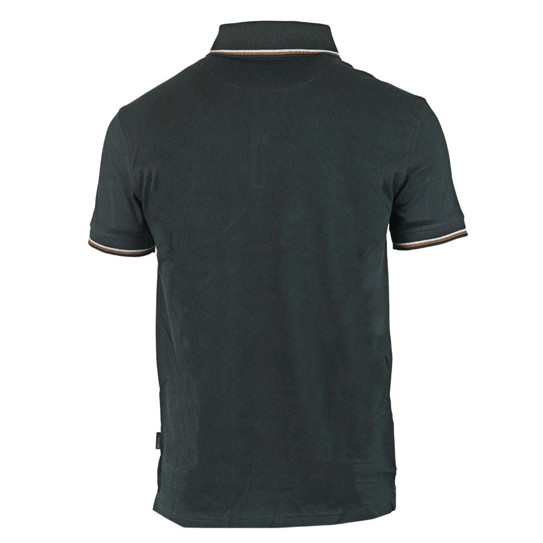 Aquascutum Brand Logo Black Polo Shirt - Nova Clothing