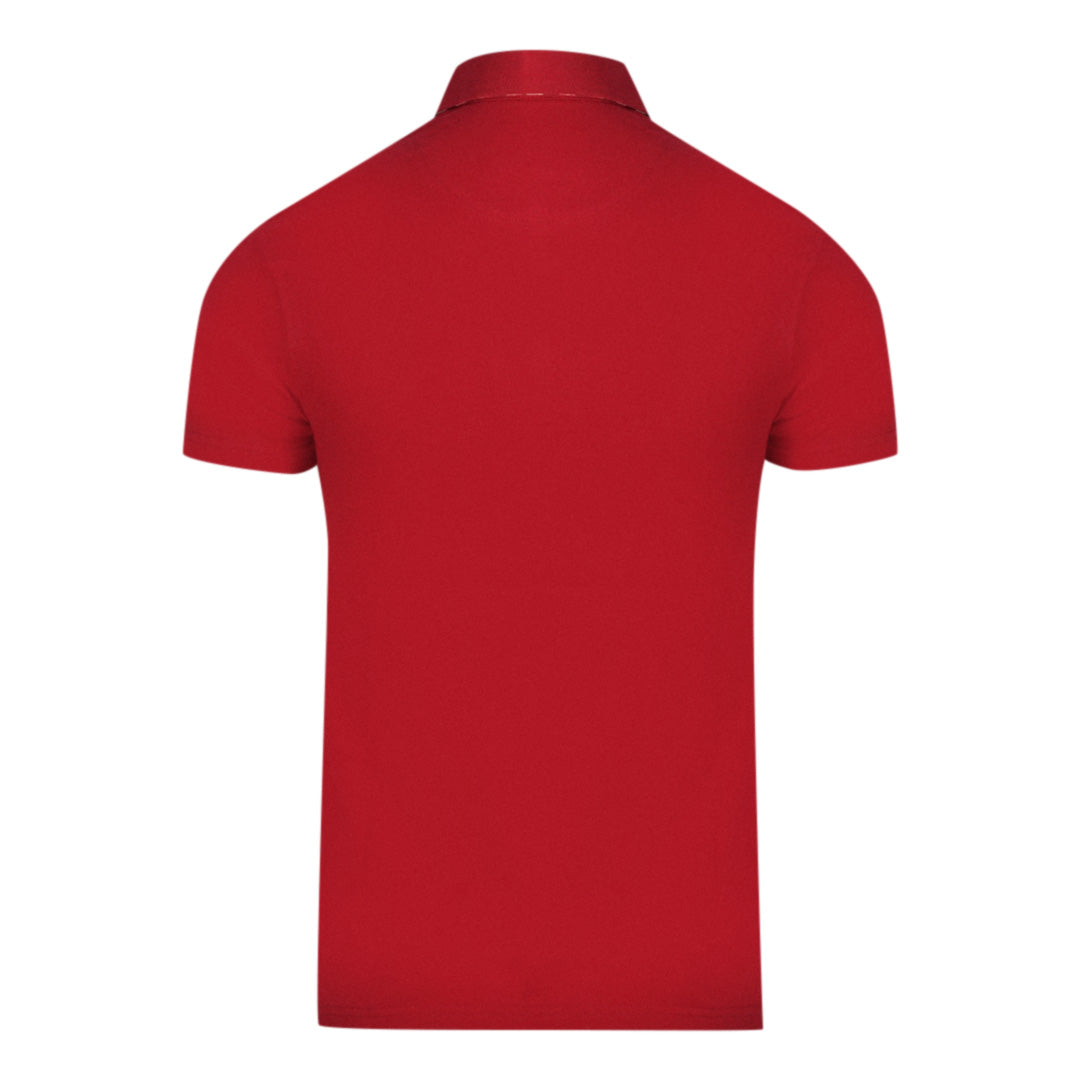 Aquascutum Mens QMP026 32 Polo Shirt Red