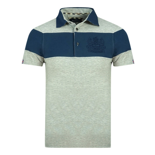 Aquascutum Mens QMP030 94 Polo Shirt Grey