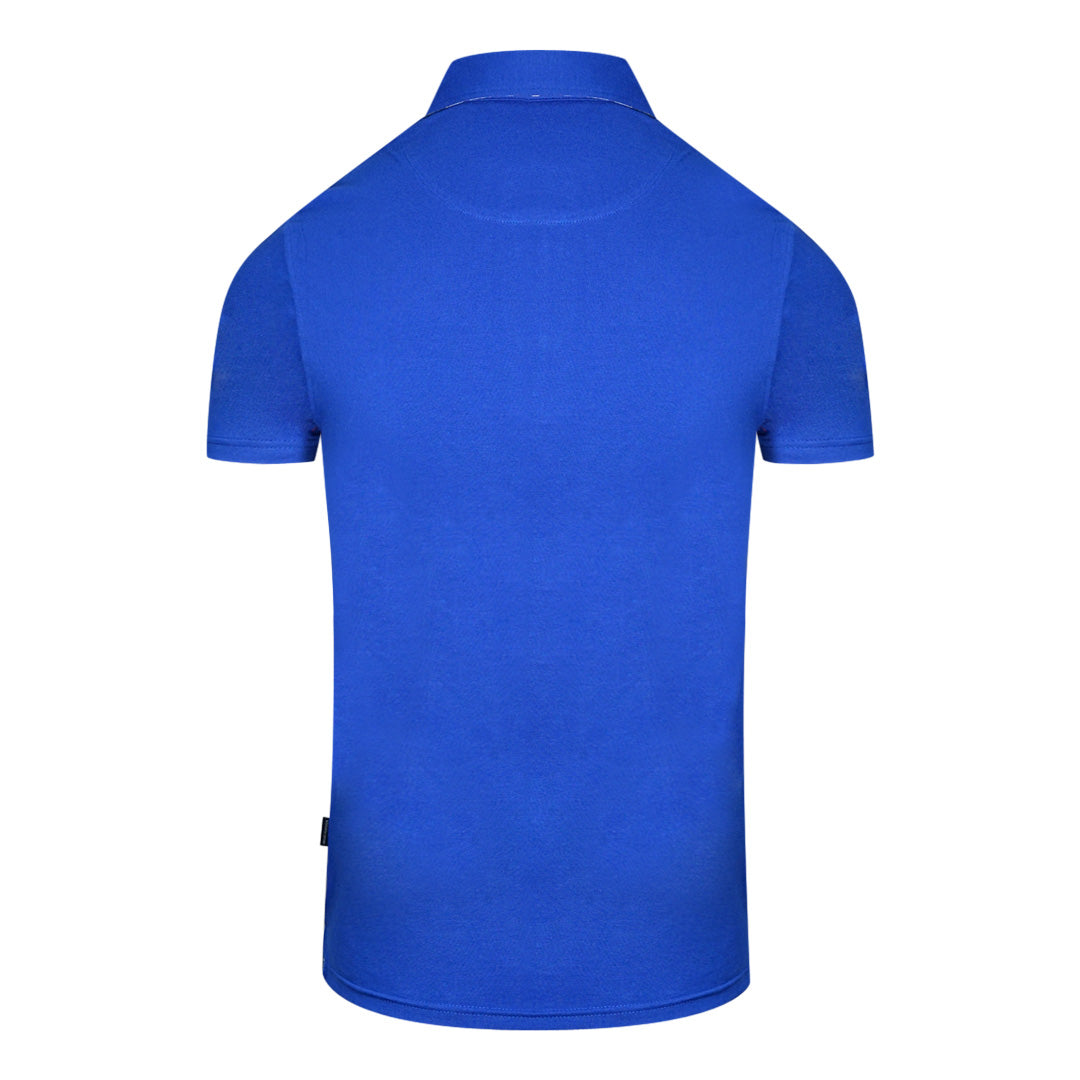 Aquascutum Mens QMP041 81 Polo Shirt Blue