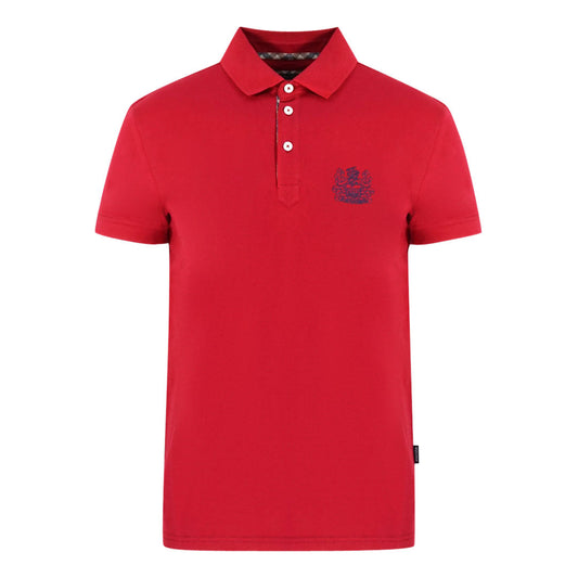 Aquascutum Mens QMP050 52 Polo Shirt Red