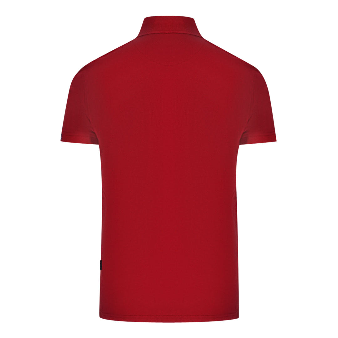 Aquascutum Mens QMP050 52 Polo Shirt Red