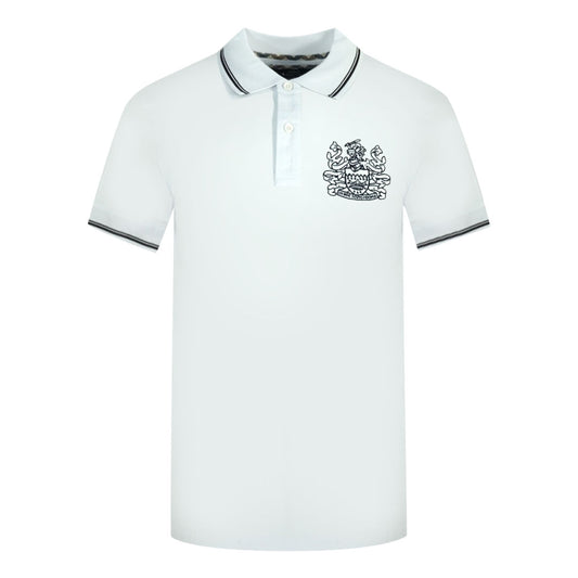 Aquascutum Mens QMP052 01 Polo Shirt White