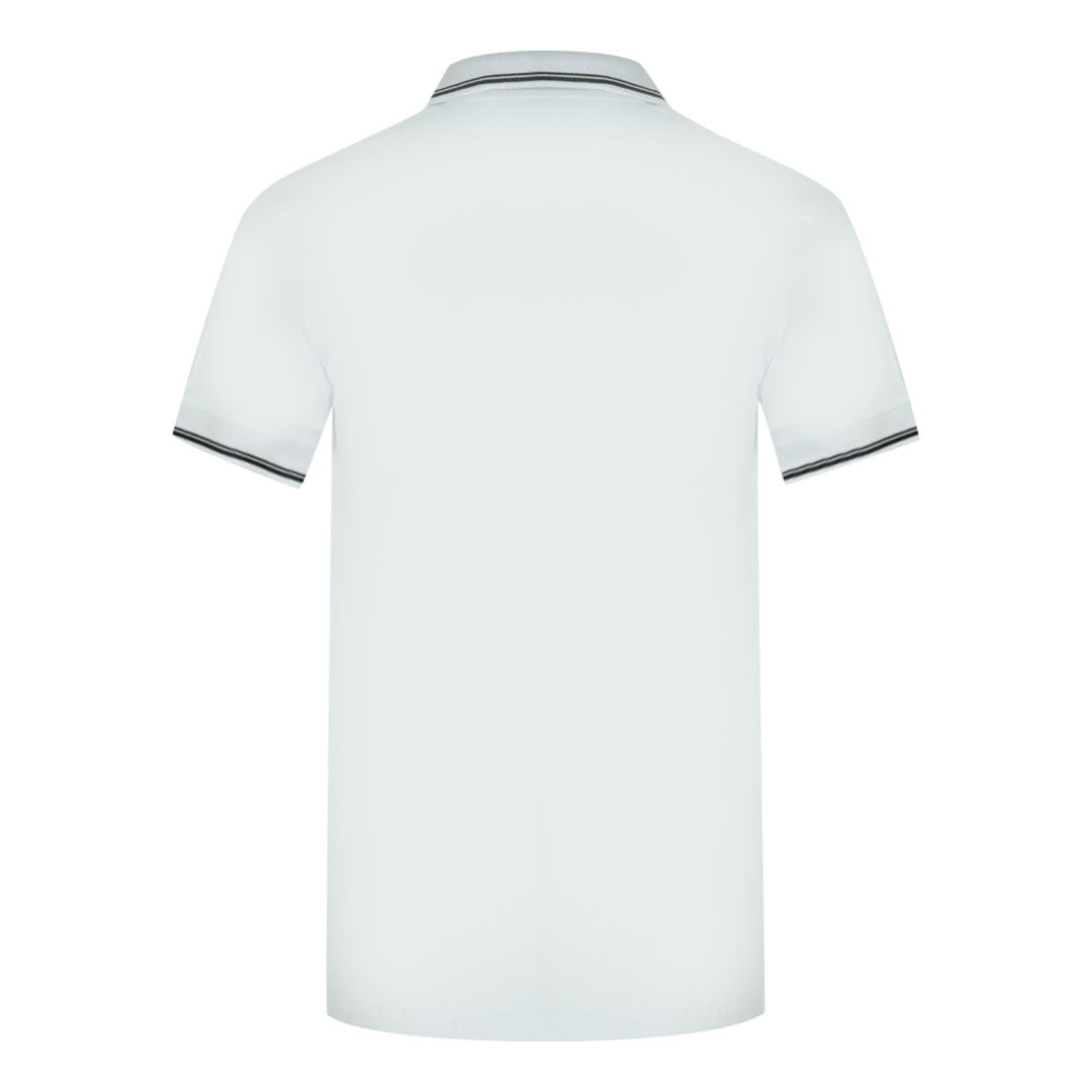 Aquascutum Mens QMP052 01 Polo Shirt White