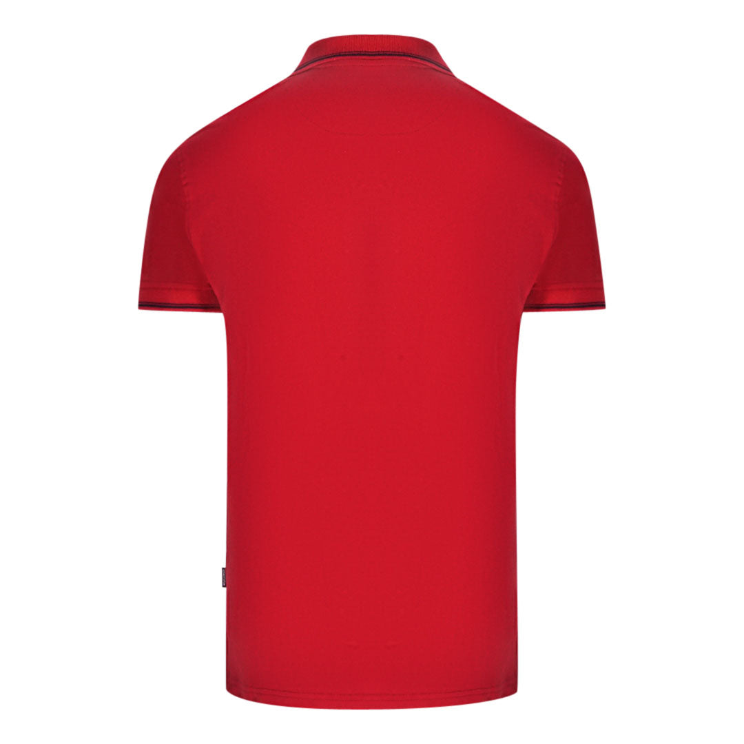 Aquascutum Mens QMP052 52 Polo Shirt Red