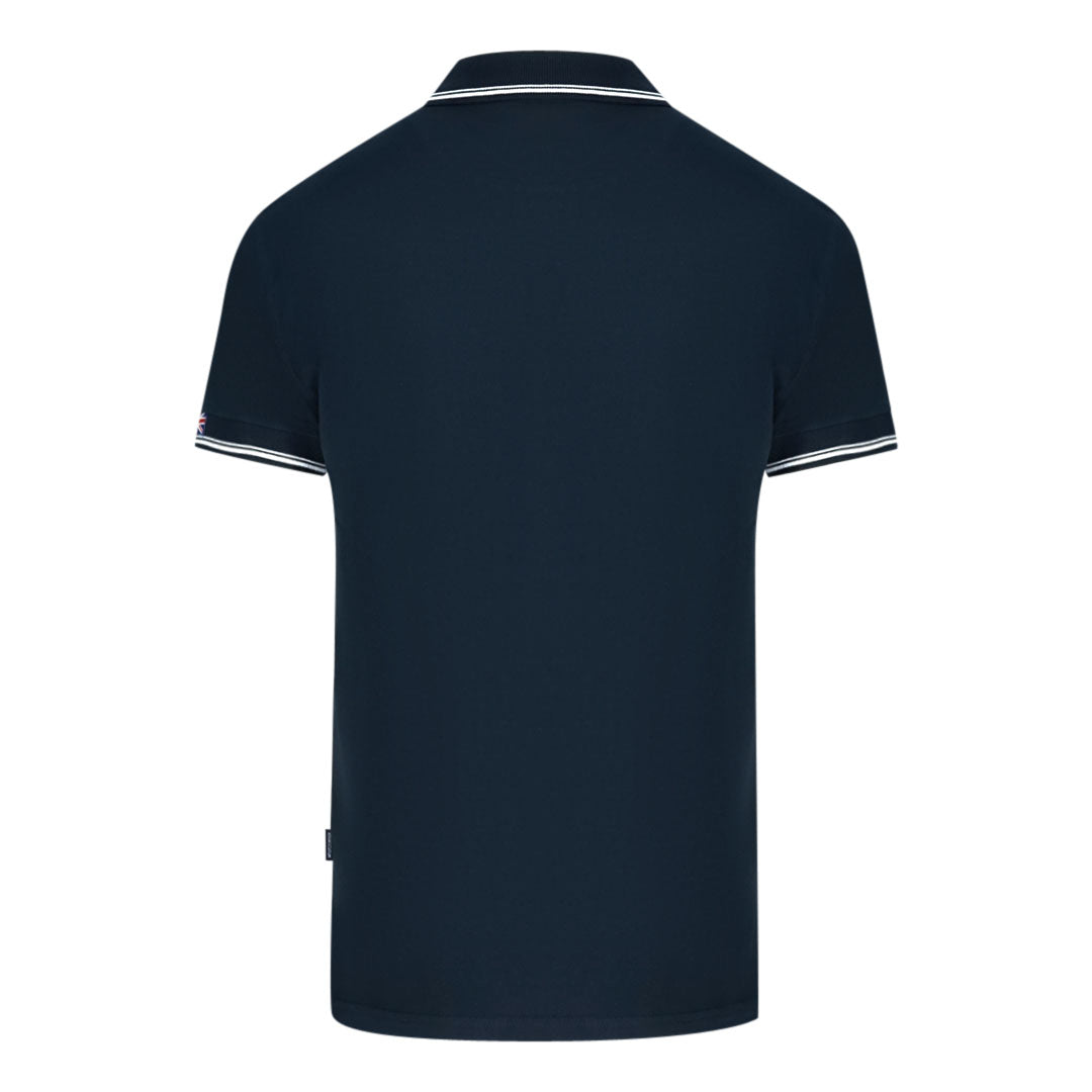 Aquascutum Mens QMP052 85 Polo Shirt Navy