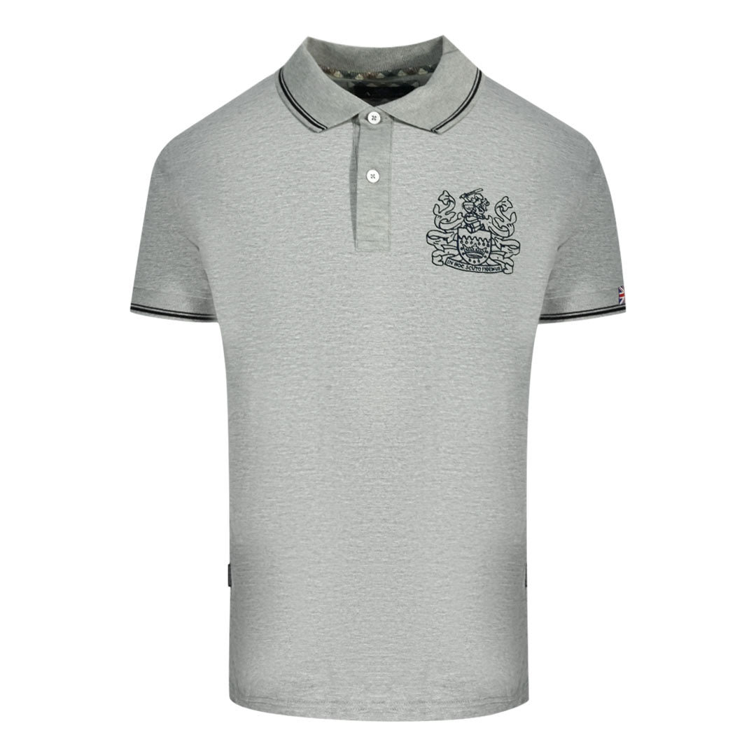 Aquascutum Mens QMP052 94 Polo Shirt Grey