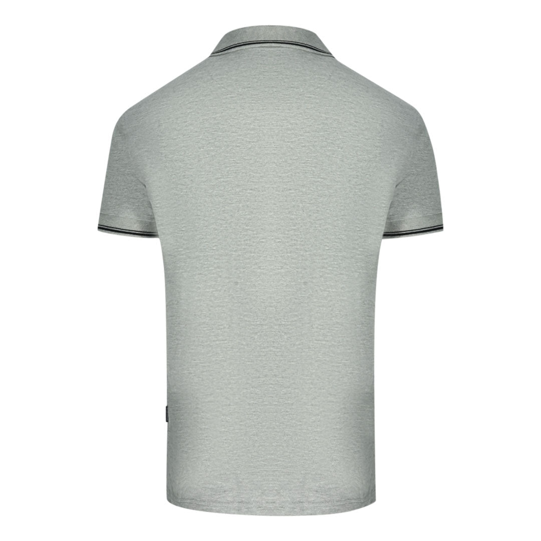 Aquascutum Mens QMP052 94 Polo Shirt Grey