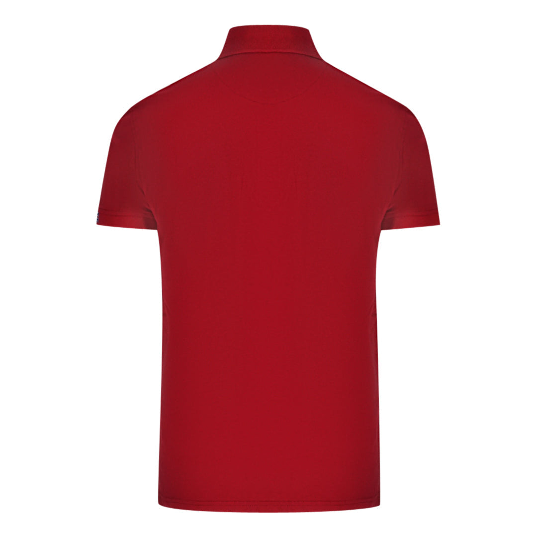 Aquascutum Mens QMP053 52 Polo Shirt Red