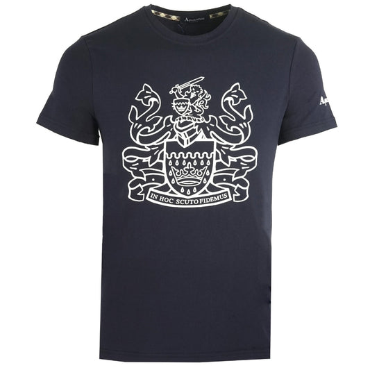 Aquascutum Aldis Logo Navy T-Shirt - Blakeburn