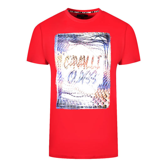 Cavalli Class Box Logo Red T-Shirt