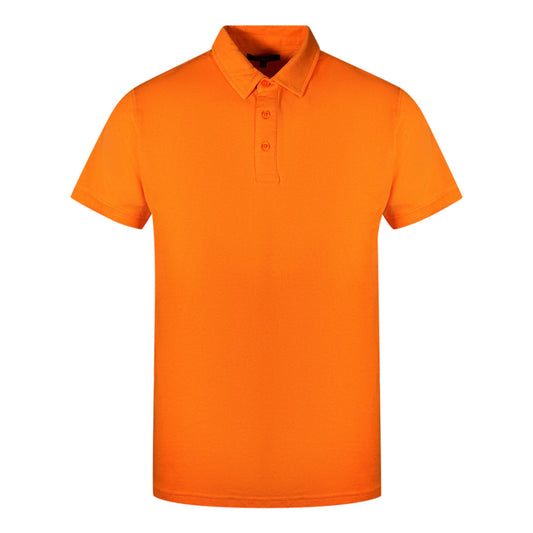 Cavalli Class Brand Logo Orange Polo Shirt