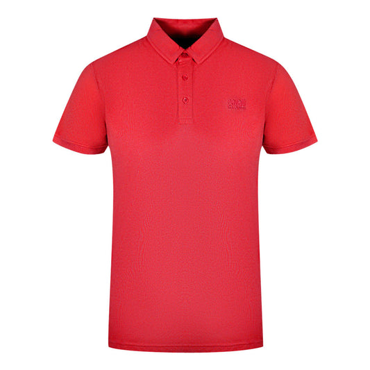 Cavalli Class Brand Logo Bordeaux Polo Shirt