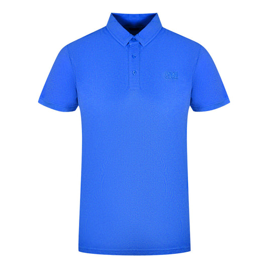 Cavalli Class Brand Logo Blue Polo Shirt