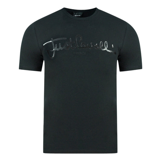 Just Cavalli Logo Signature Black T-Shirt