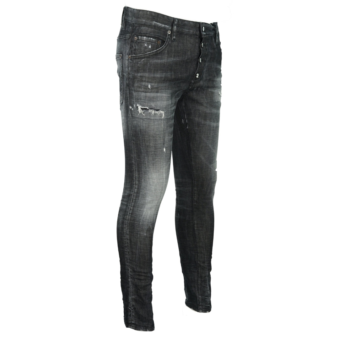 Dsquared2 Skater Jean DSQ2 Destroyed Reinforced Jeans - Nova Clothing