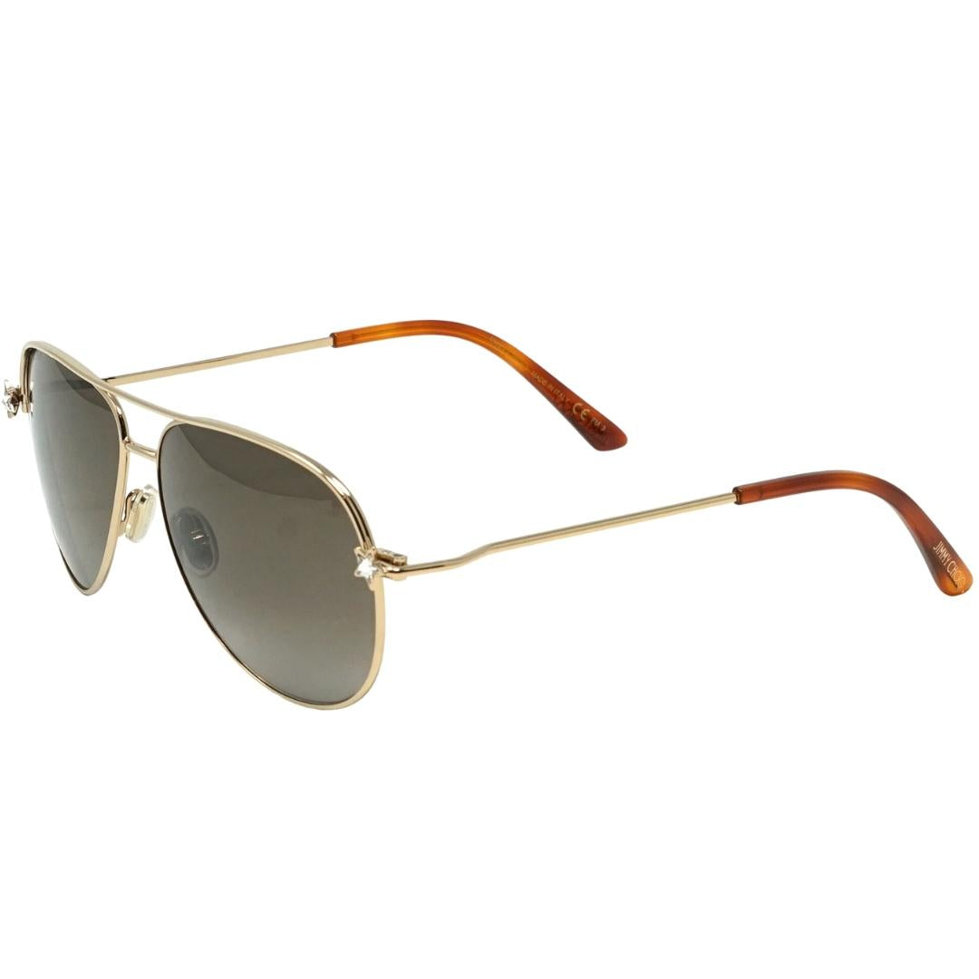 Jimmy Choo Sansa 0J5G HA Gold Sunglasses