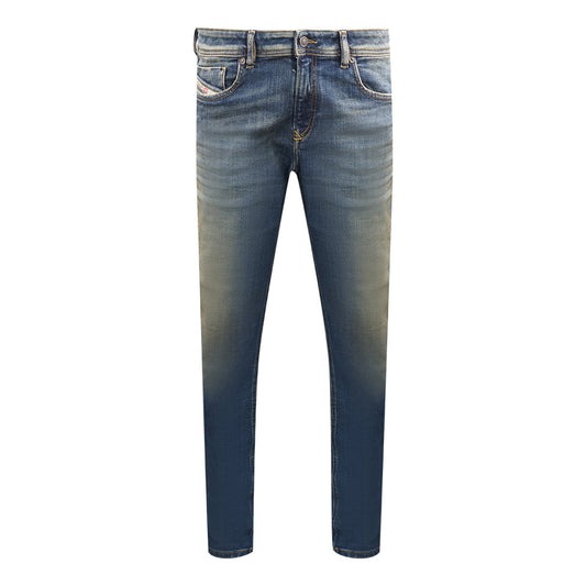 Diesel Mens Sleenker 09D94 Jeans Blue