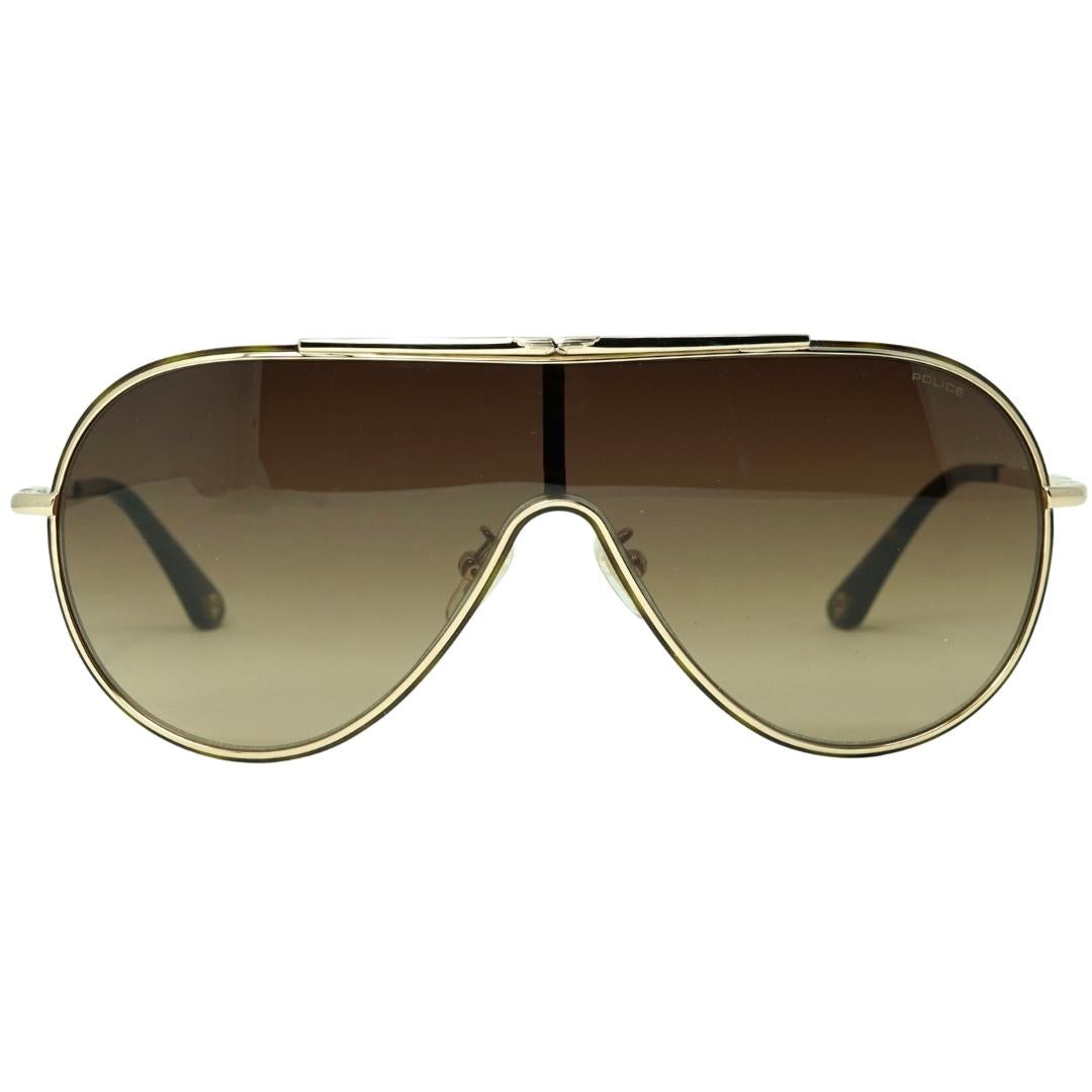 Police Mens Sunglasses SPL964M 0330 Gold