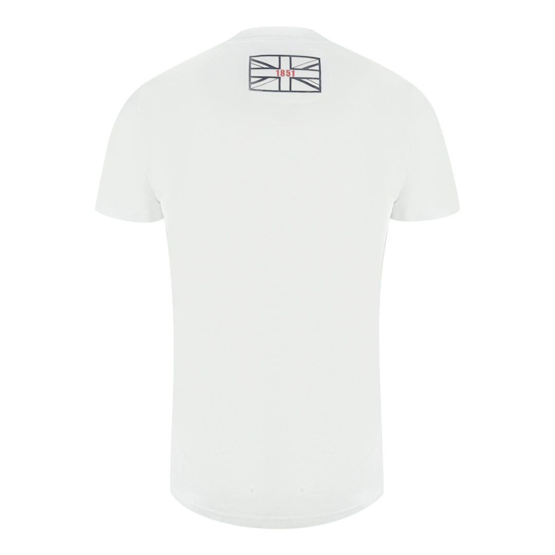 Aquascutum London 1851 Tape Logo White T-Shirt