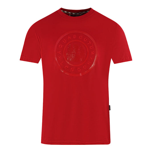 Aquascutum London Circle Logo Red T-Shirt