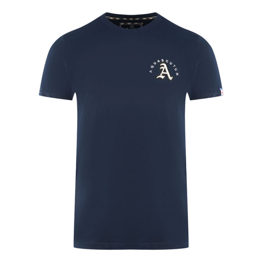 Aquascutum Mens T00823 85 T Shirt Navy Blue