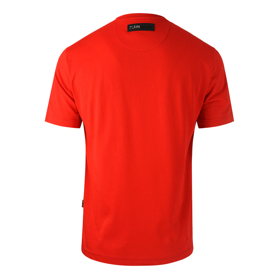 Plein Sport Large Circle Logo Red T Shirt