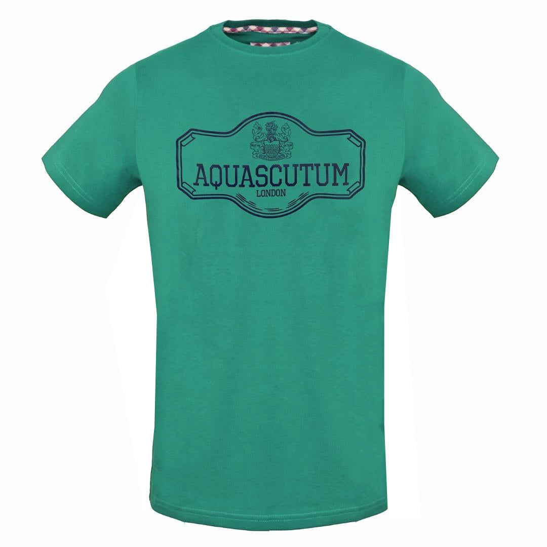 Aquascutum Sign Post Logo Green T-Shirt - Nova Clothing