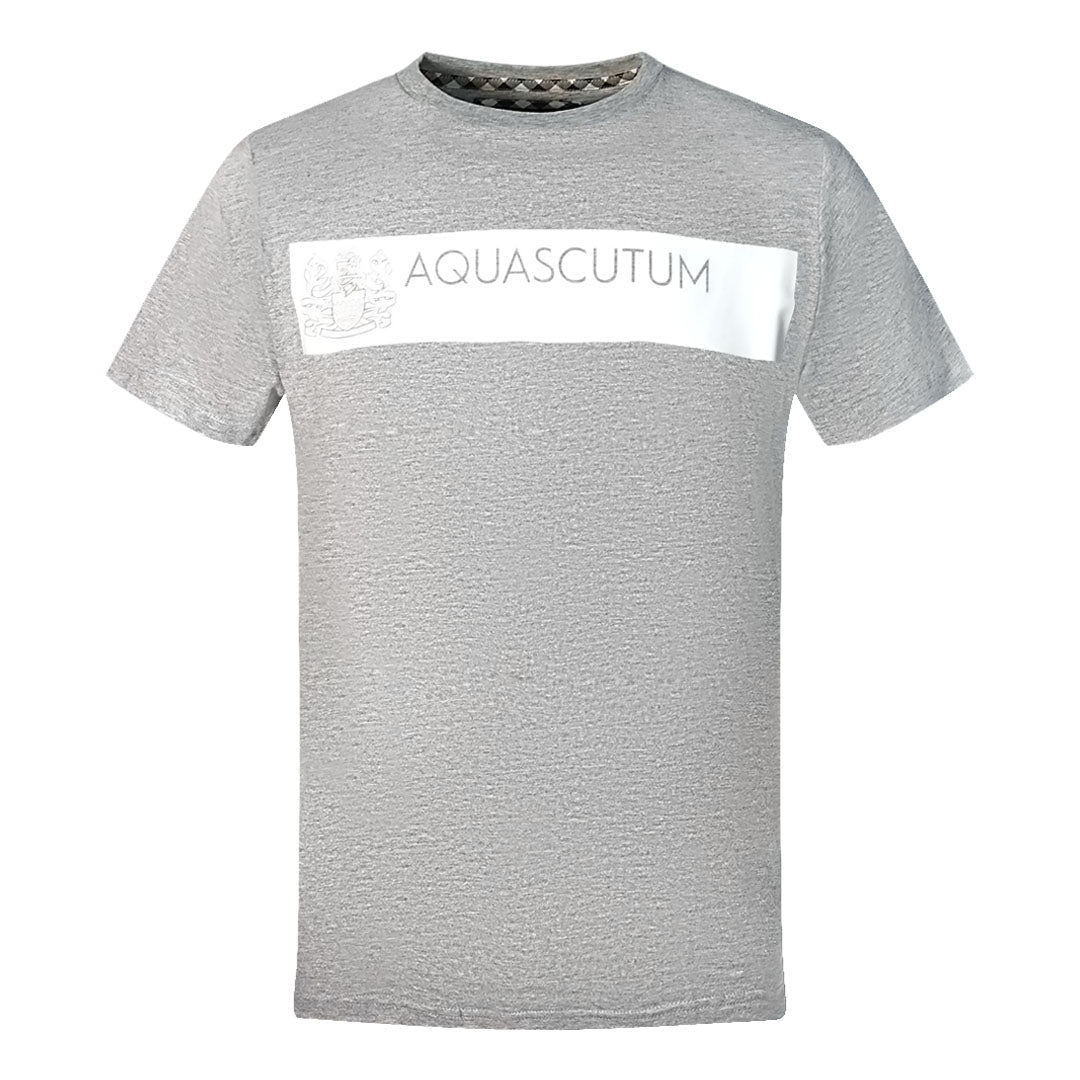 Aquascutum Mens Tsia117 94 T Shirt Grey